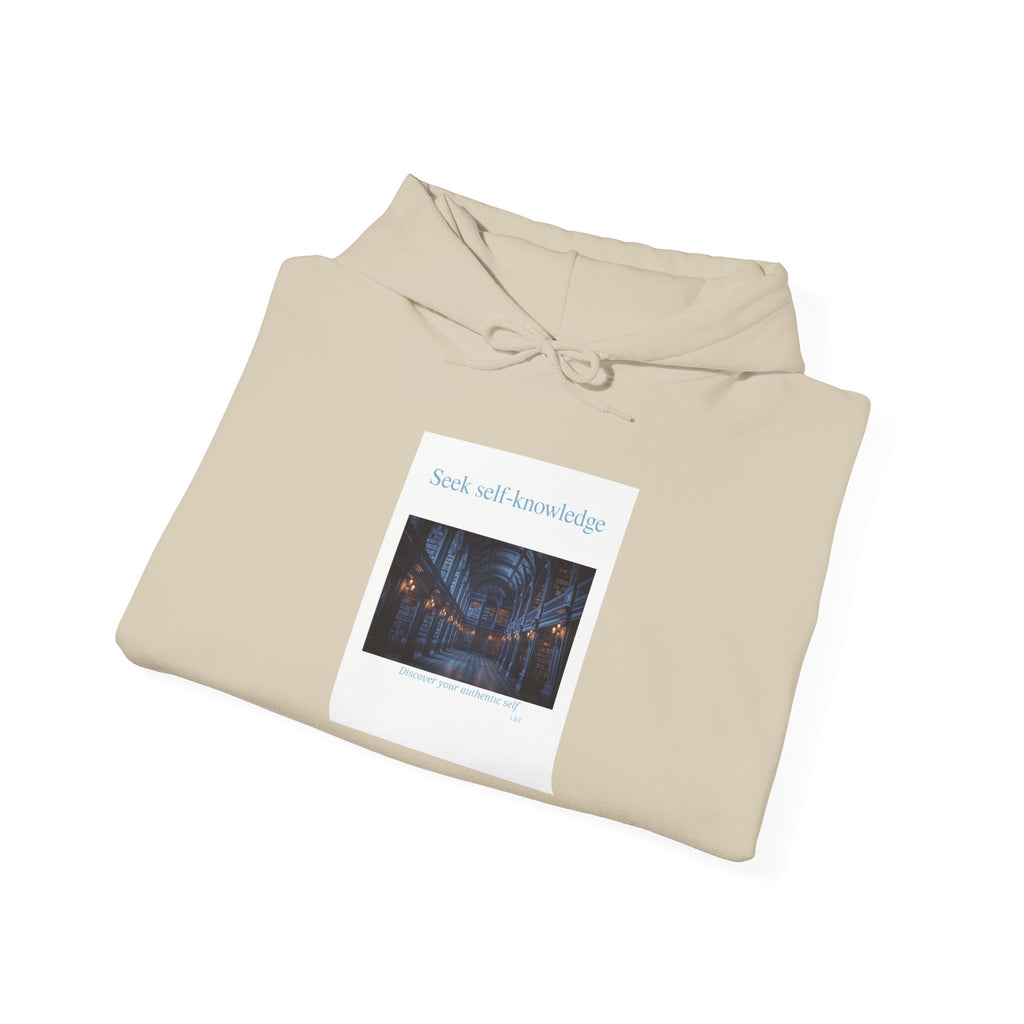 Seek Self-Knowledge Hoodie — Mystic Library Graphic Sweatshirt