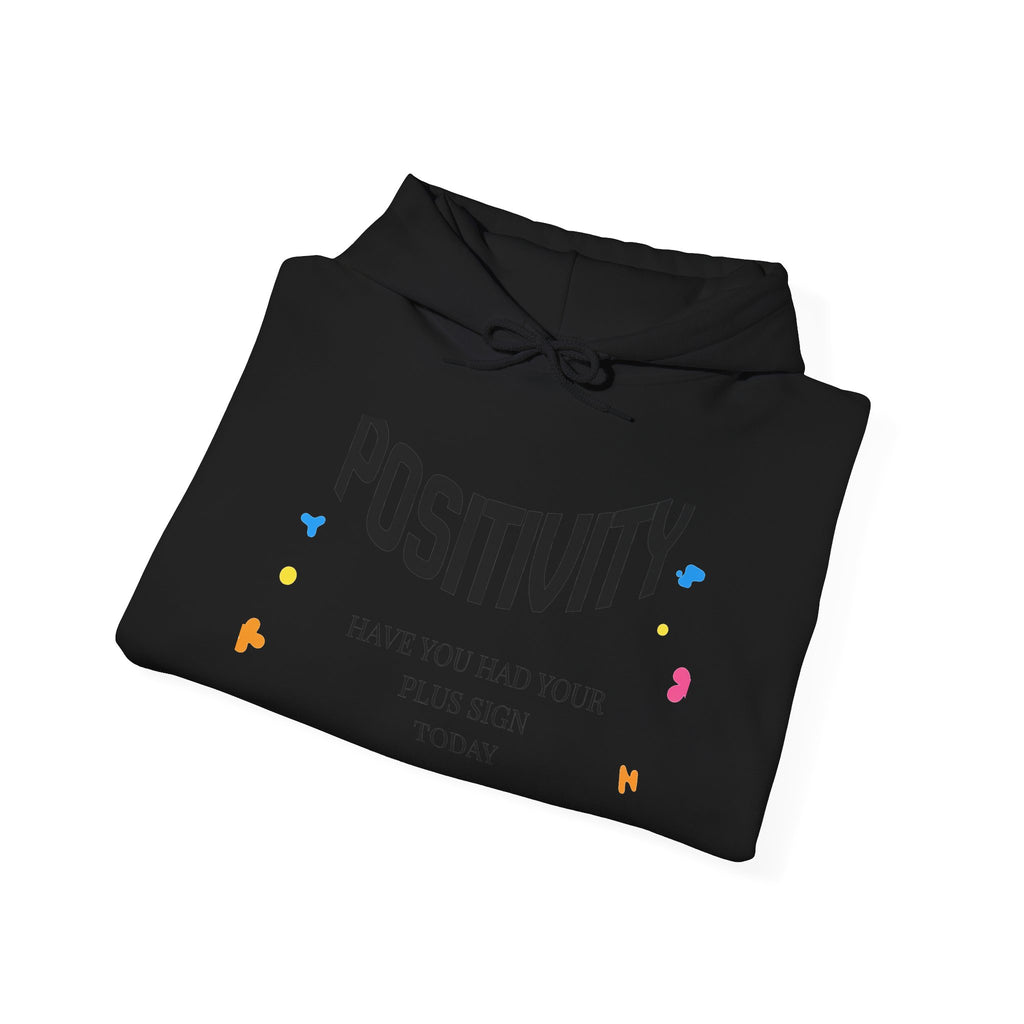 Positive Vibes Hoodie — "Positivity" Confetti Motivational Pullover