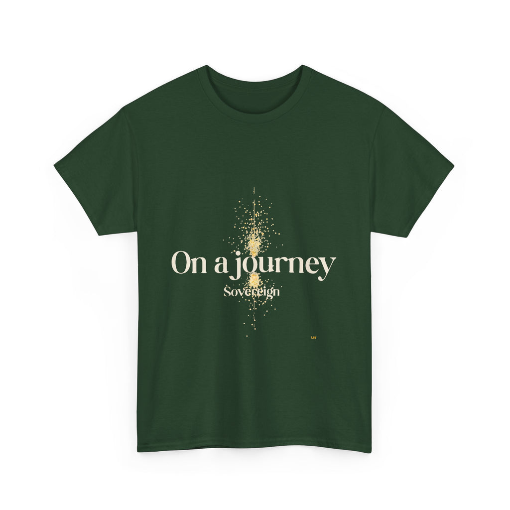 Journey Graphic Tee — "On a Journey" Inspirational White T‑Shirt