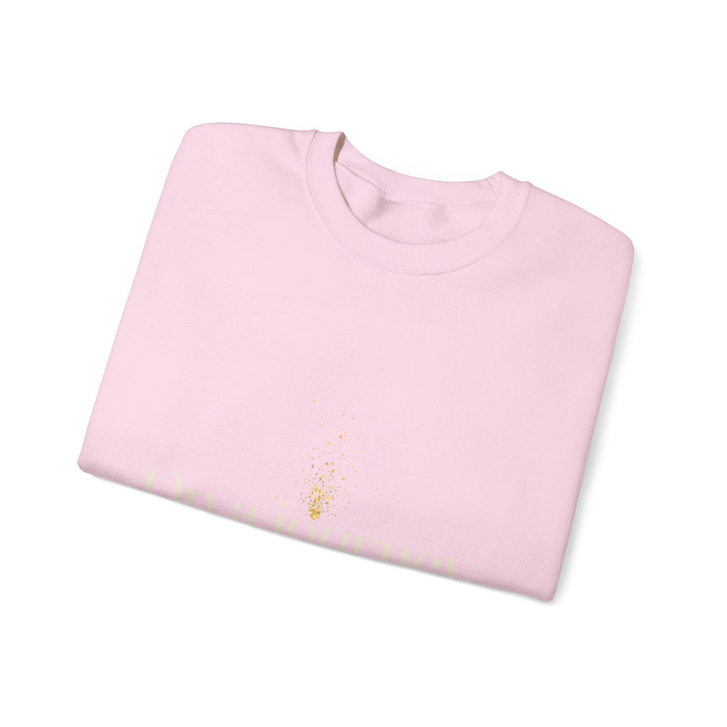 Crewneck Sweatshirt — 'On a Journey' Minimalist Gold Script Design