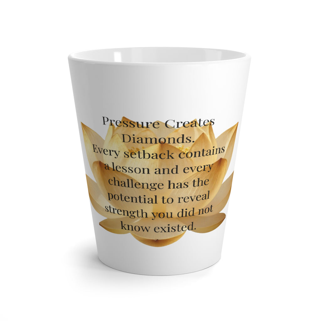 Golden Lotus Inspiration – 12 oz Latte Mug