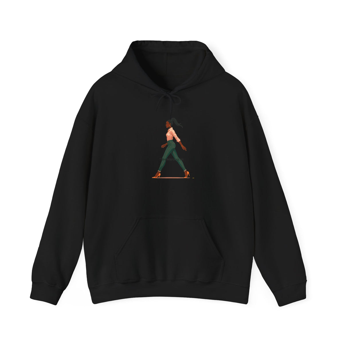 Yoga Pose Hoodie — Minimal Walking Yogi Graphic Sweatshirt