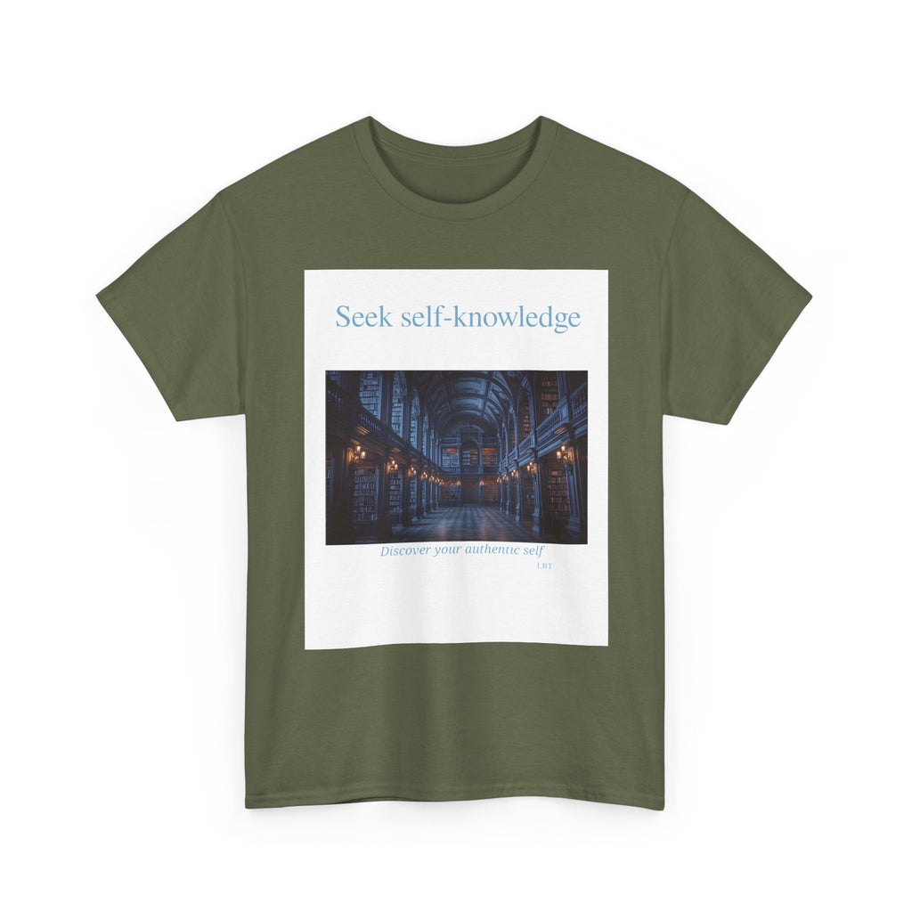 Seek Self-Knowledge T-Shirt — Moody Library Photo Graphic Tee