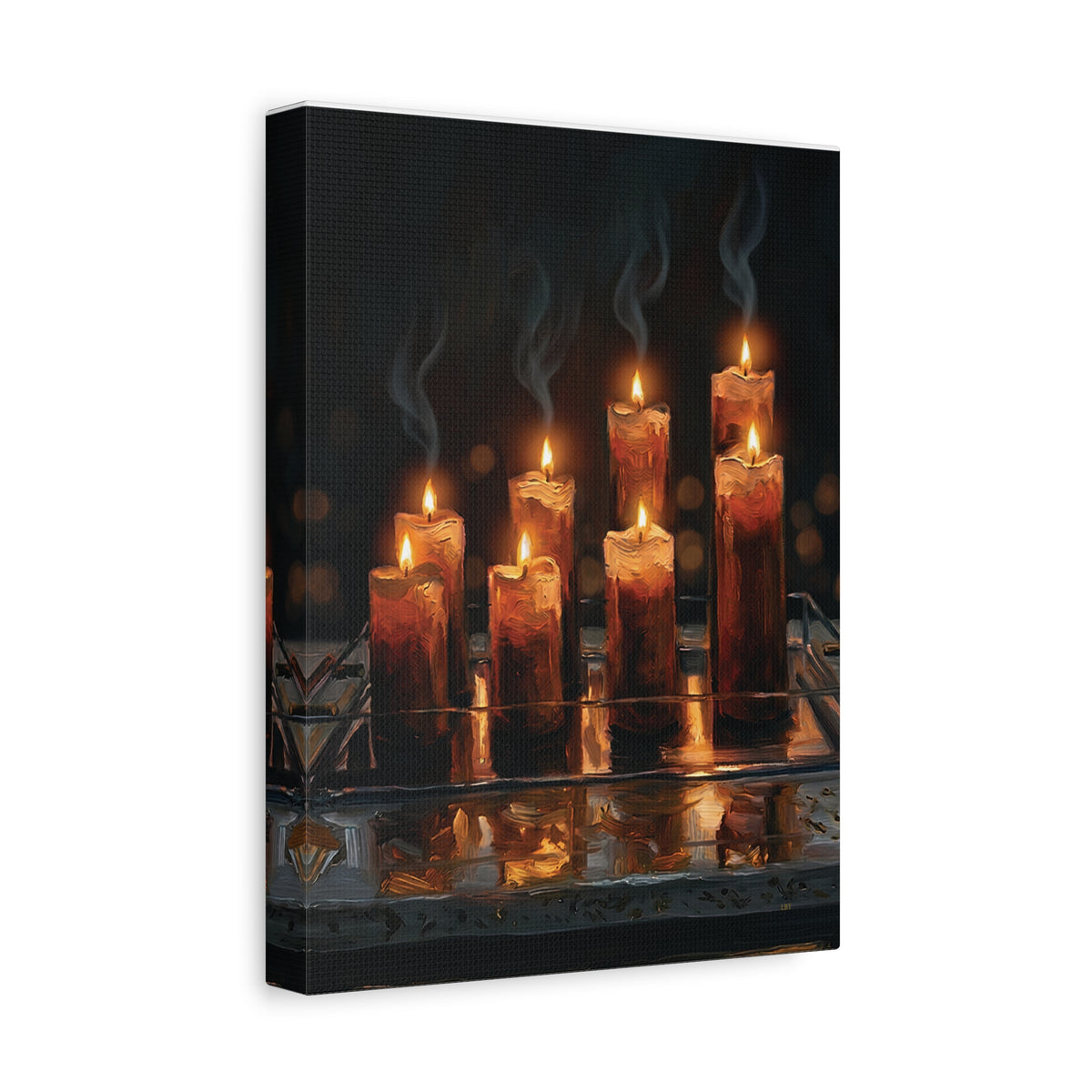 Candlelit Serenity Canvas Wall Art