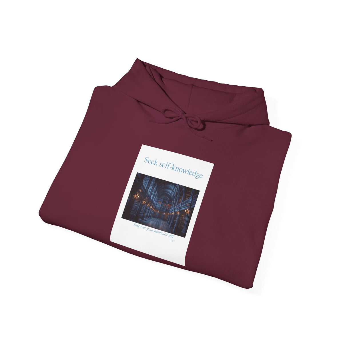 Seek Self-Knowledge Hoodie — Mystic Library Graphic Sweatshirt