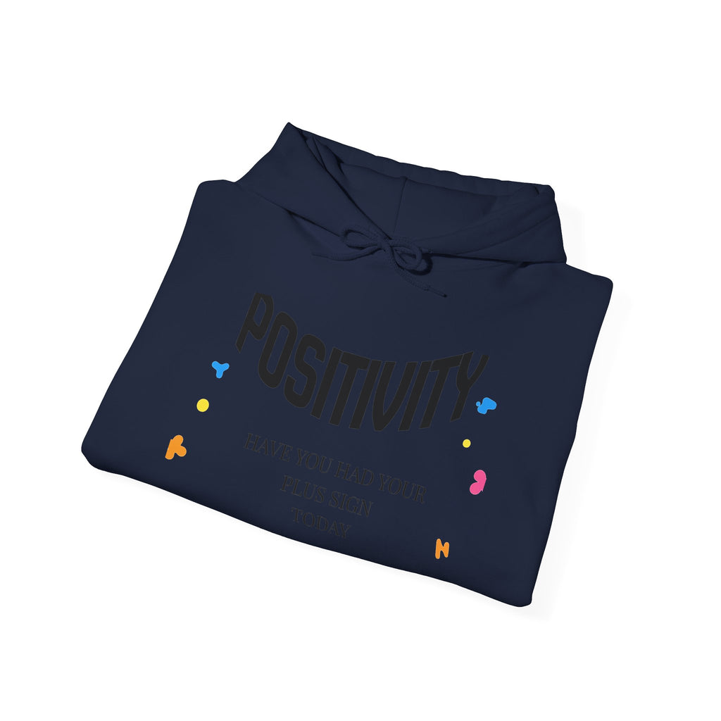 Positive Vibes Hoodie — "Positivity" Confetti Motivational Pullover