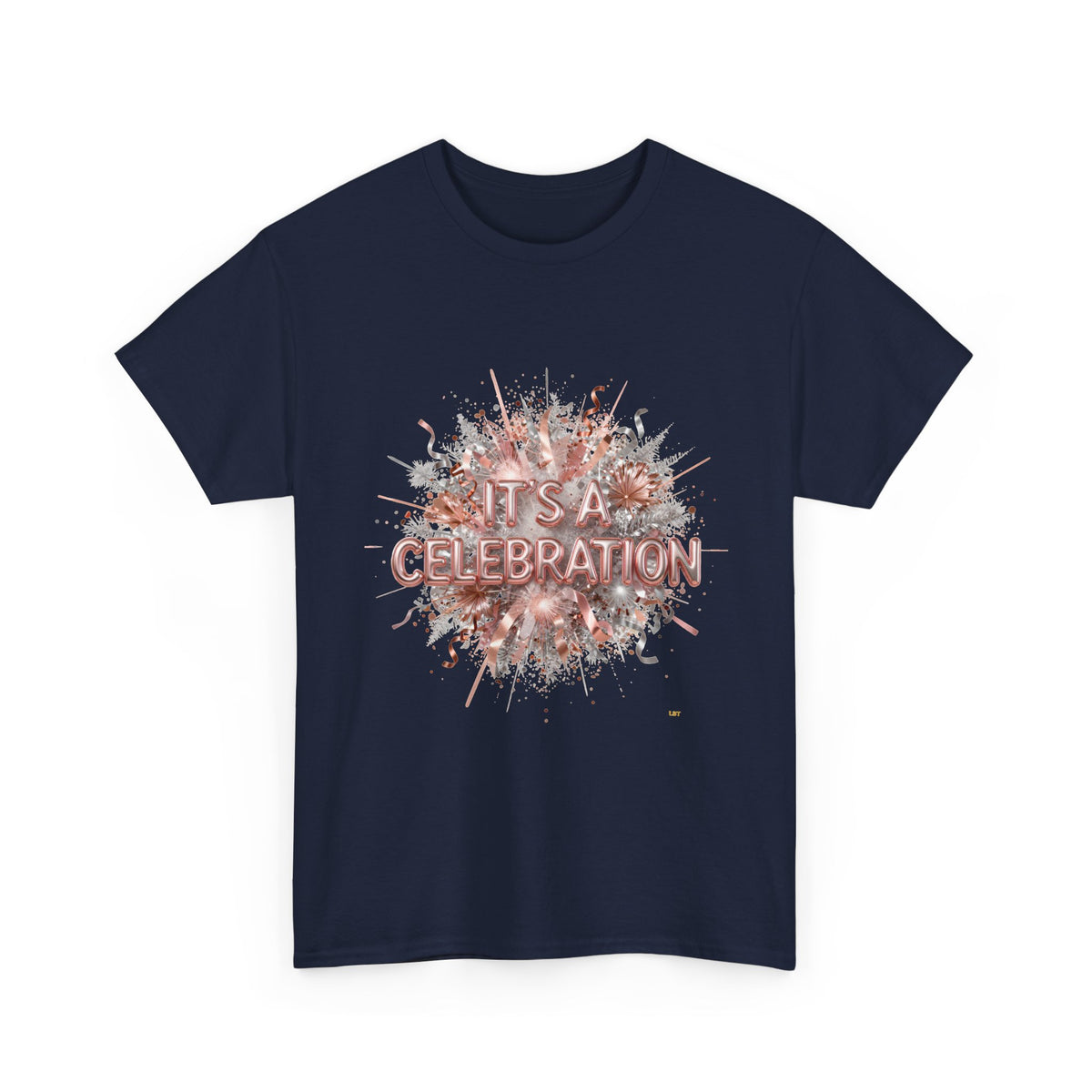 Celebration Floral Burst Tee — "It's a Celebration" Graphic T-Shirt