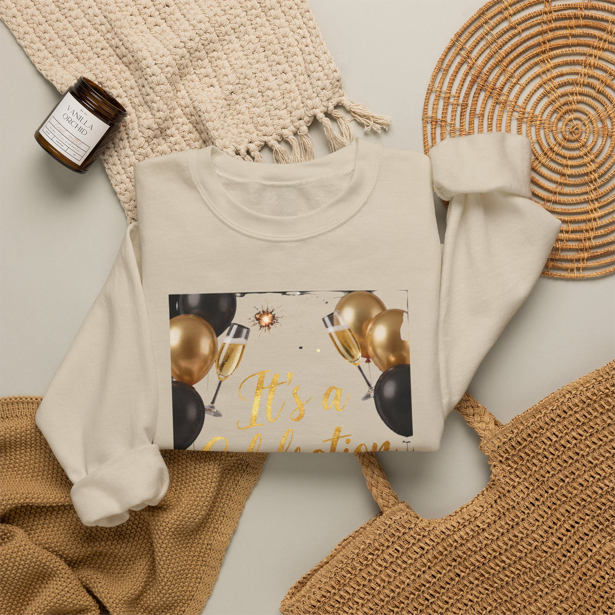 It’s a Celebration Gold & Black Sweatshirt