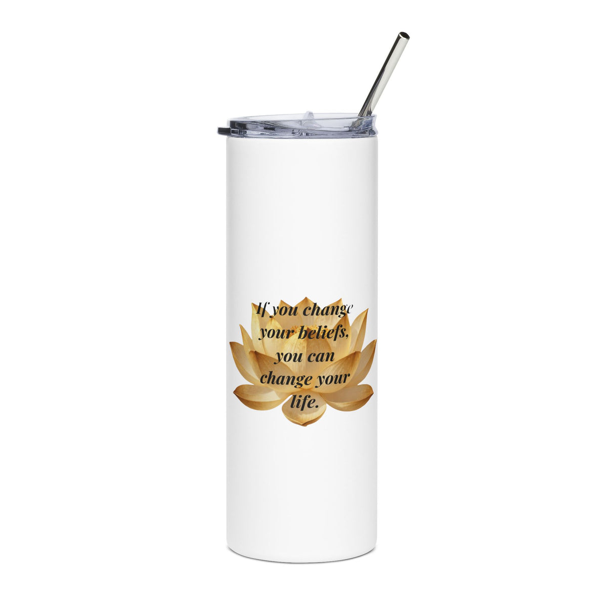 Change Your Beliefs – Motivational 20 oz Tumbler