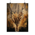 Earthbound Elegance – Neutral Floral Still Life Wall Art Poster