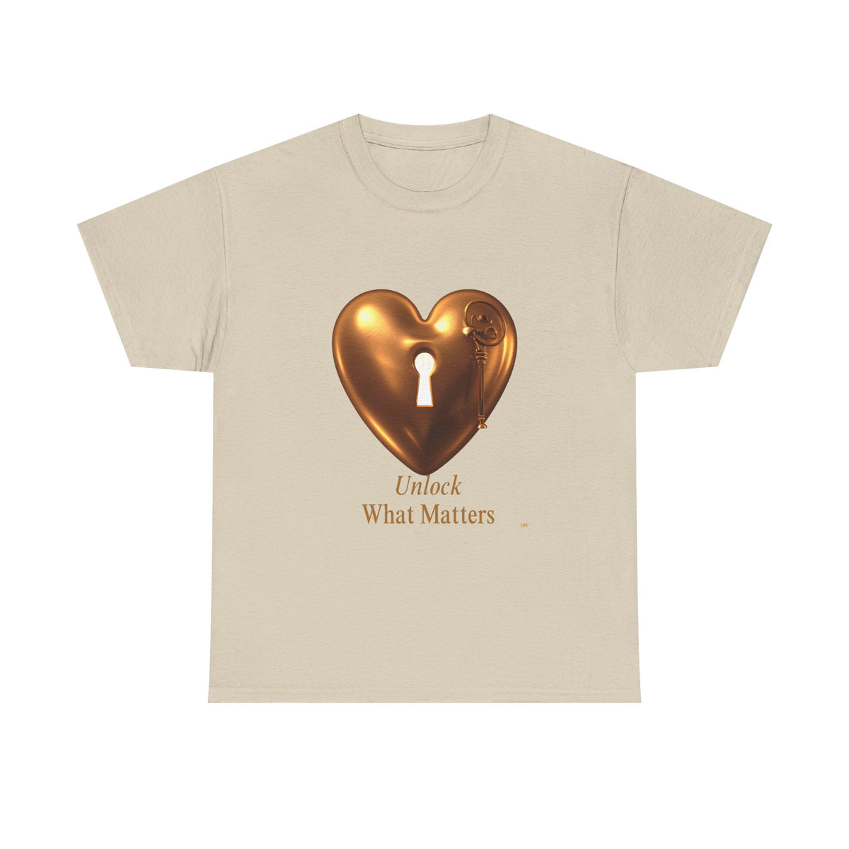 Heart Key T-Shirt — "Unlock What Matters" Inspirational Tee