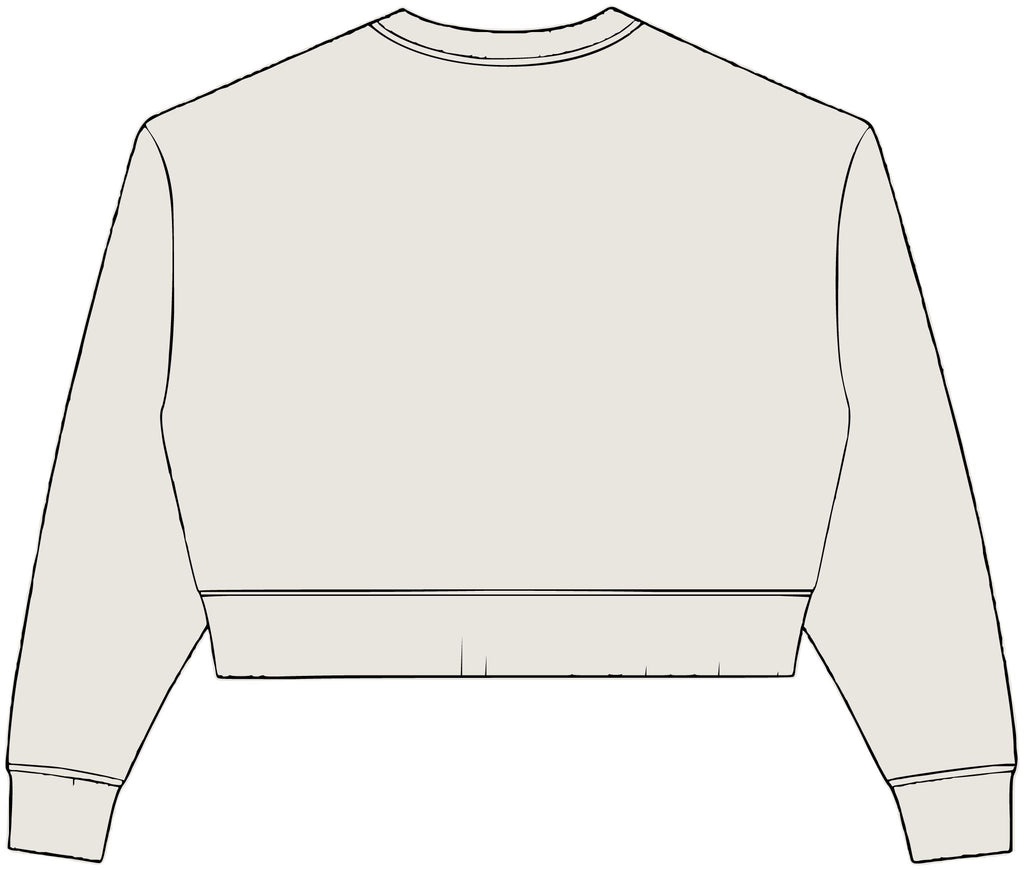 Womens Relaxed Crop Crewneck
