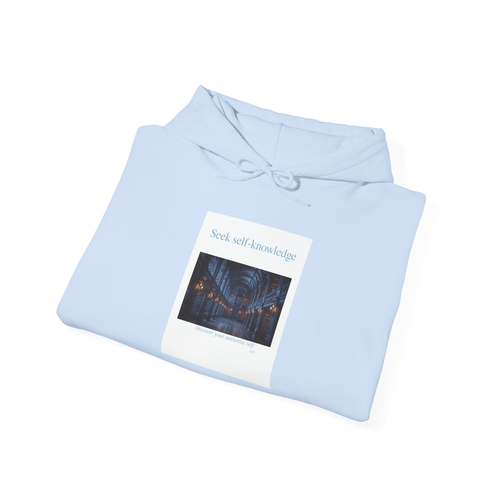 Seek Self-Knowledge Hoodie — Mystic Library Graphic Sweatshirt