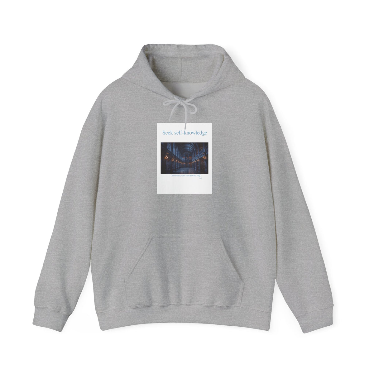 Seek Self-Knowledge Hoodie — Mystic Library Graphic Sweatshirt