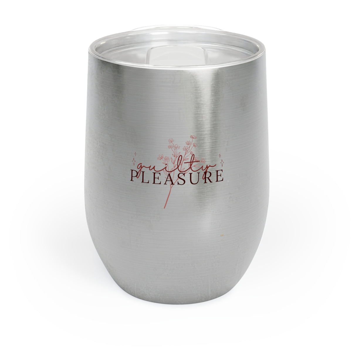 Guilty Pleasure – Fun Quote 12 oz Wine Tumbler