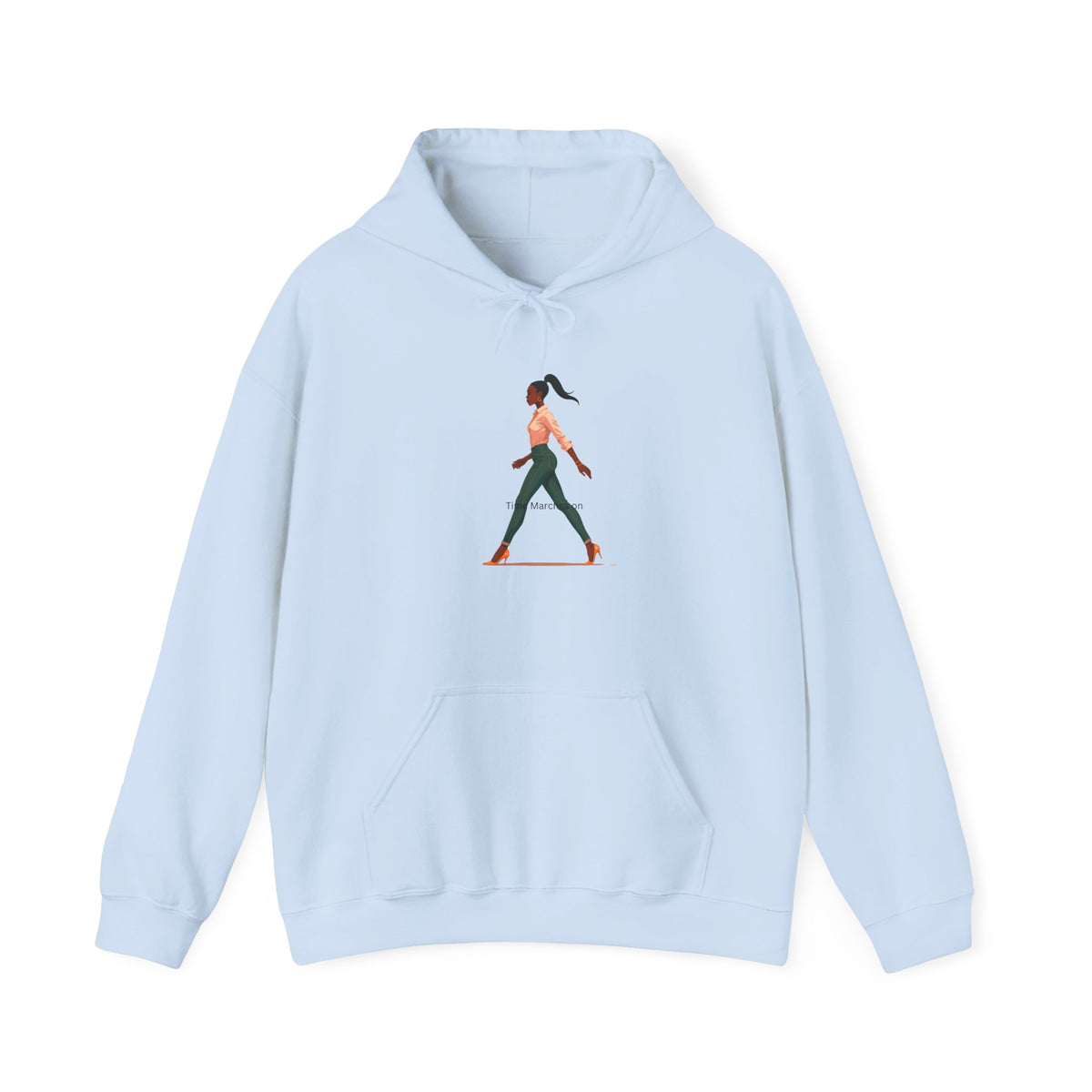 Yoga Pose Hoodie — Minimal Walking Yogi Graphic Sweatshirt