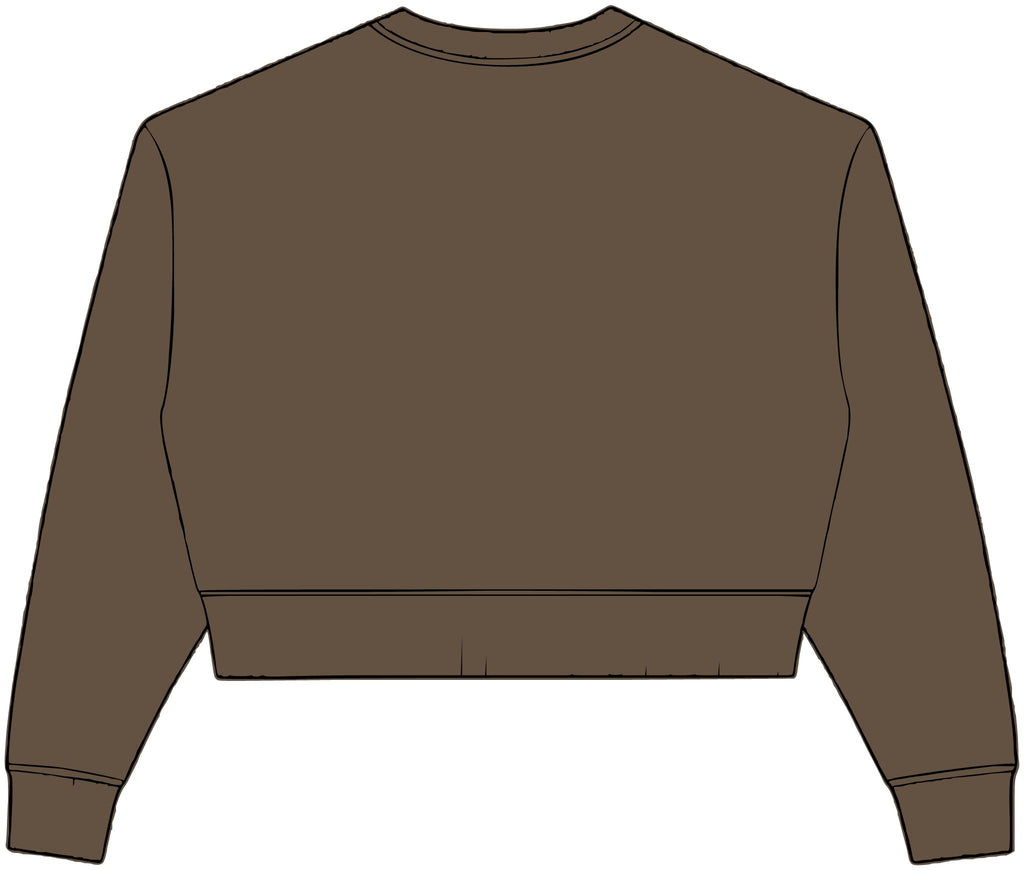 Womens Relaxed Crop Crewneck