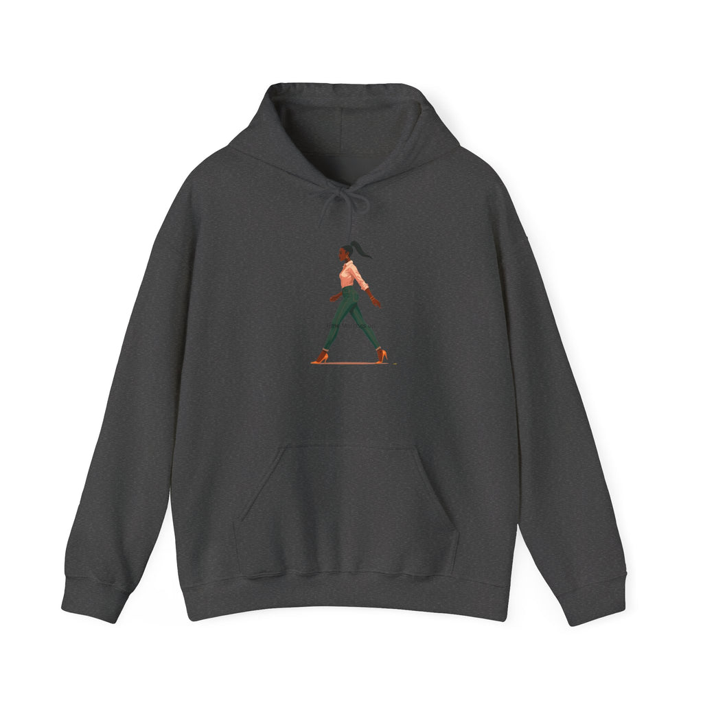 Yoga Pose Hoodie — Minimal Walking Yogi Graphic Sweatshirt
