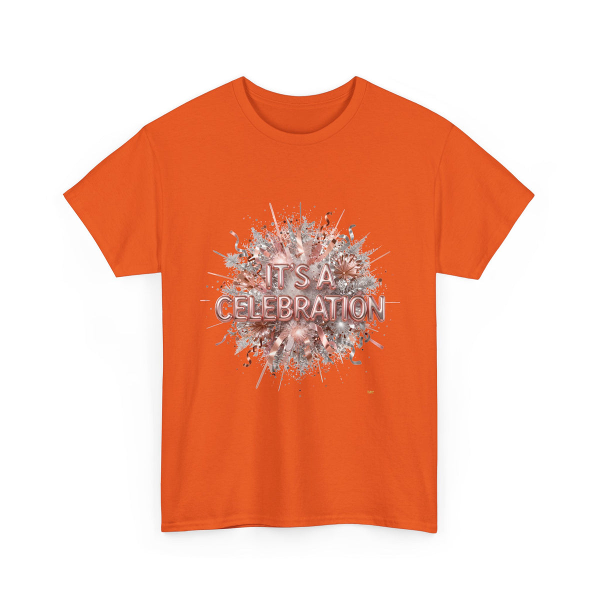 Celebration Floral Burst Tee — "It's a Celebration" Graphic T-Shirt
