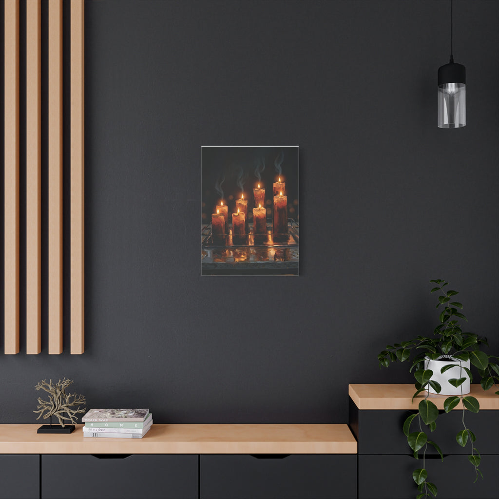 Candlelit Serenity Canvas Wall Art