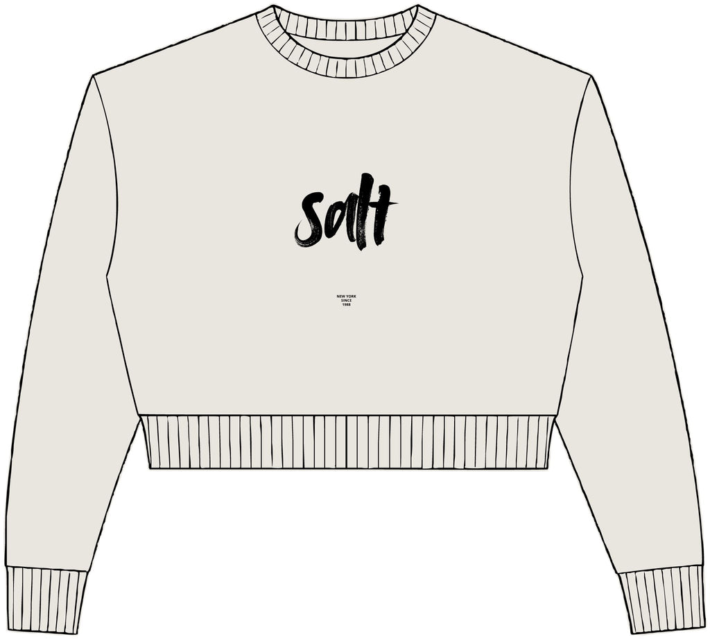 Womens Relaxed Crop Crewneck