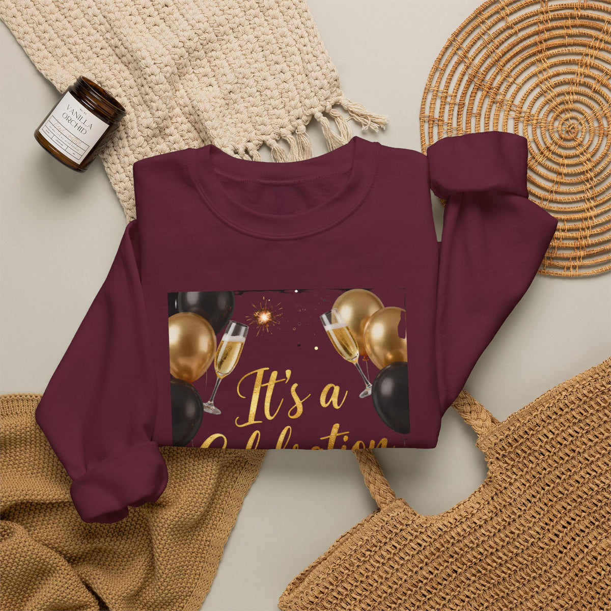 It’s a Celebration Gold & Black Sweatshirt