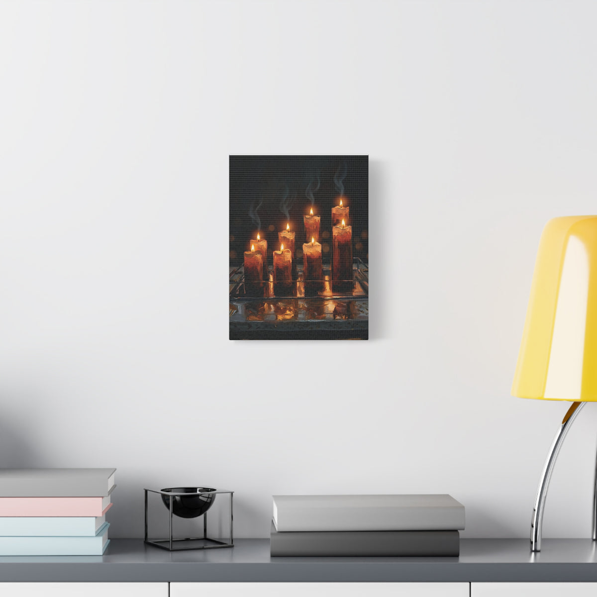Candlelit Serenity Canvas Wall Art