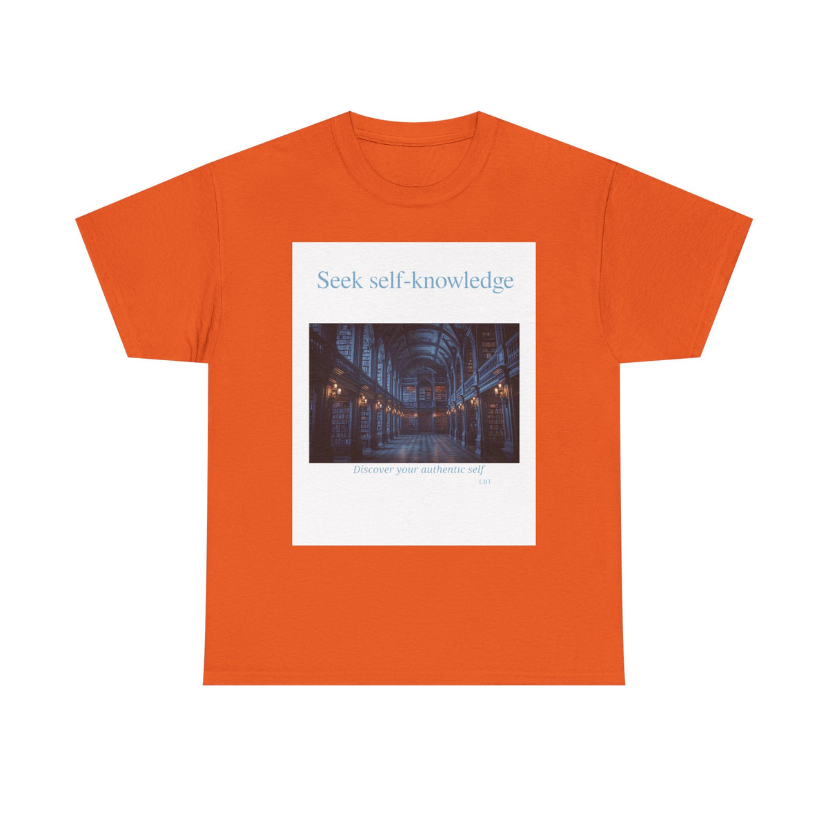 Seek Self-Knowledge T-Shirt — Moody Library Photo Graphic Tee