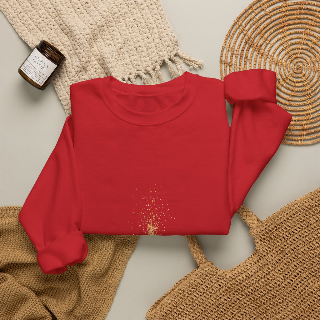 Crewneck Sweatshirt — 'On a Journey' Minimalist Gold Script Design