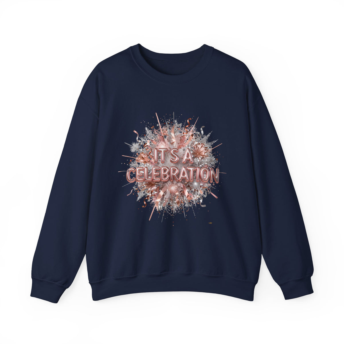 Celebration Burst Crewneck Sweatshirt — "It's a Celebration" Graphic