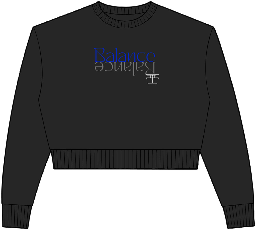 Womens Relaxed Crop Crewneck