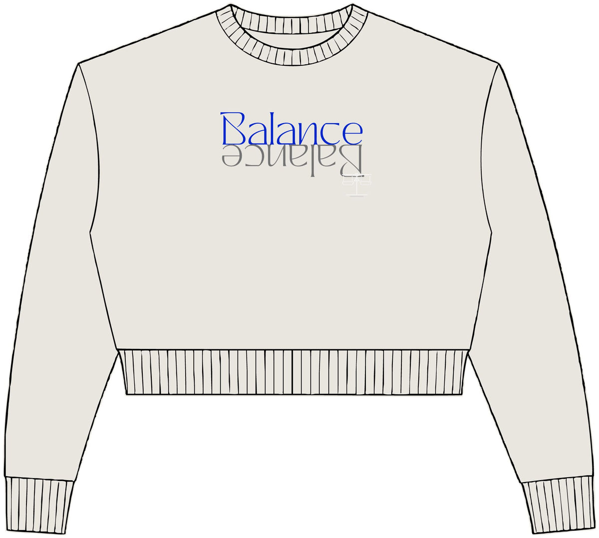 Womens Relaxed Crop Crewneck