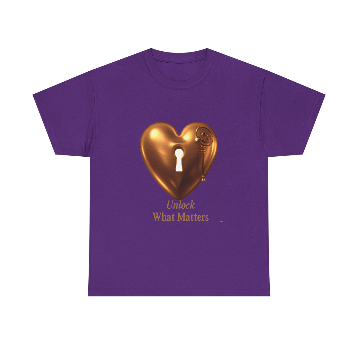 Heart Key T-Shirt — "Unlock What Matters" Inspirational Tee