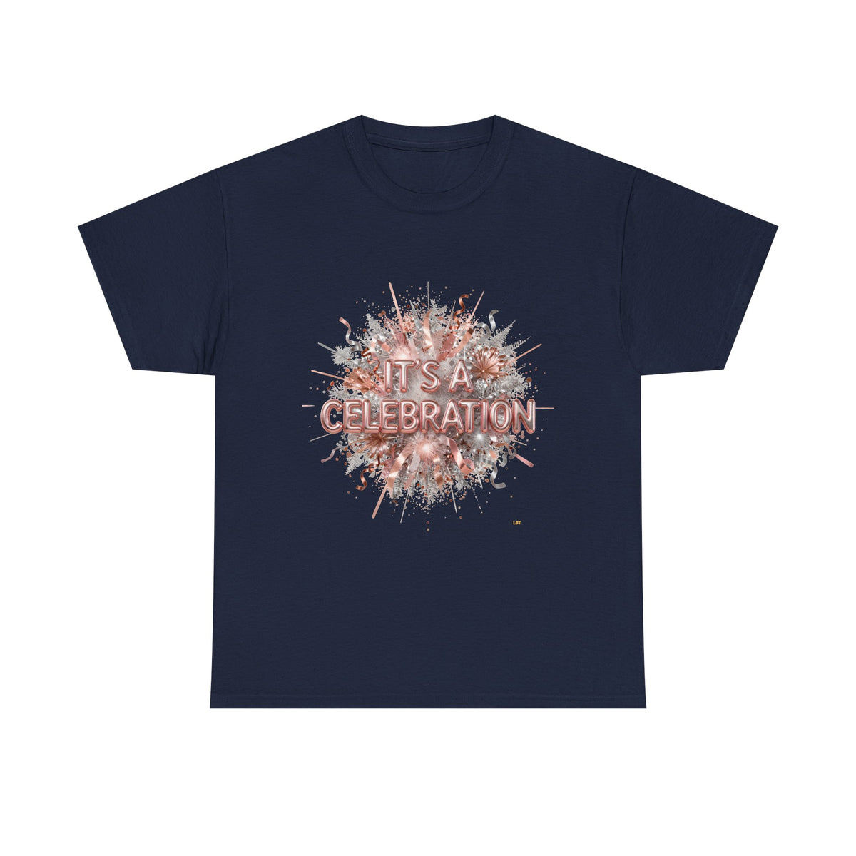 Celebration Floral Burst Tee — "It's a Celebration" Graphic T-Shirt