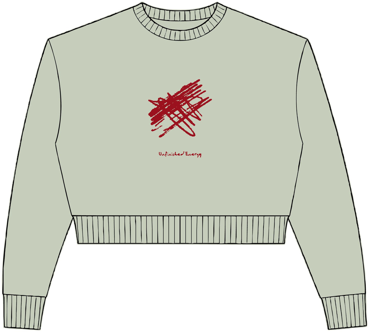 Womens Relaxed Crop Crewneck