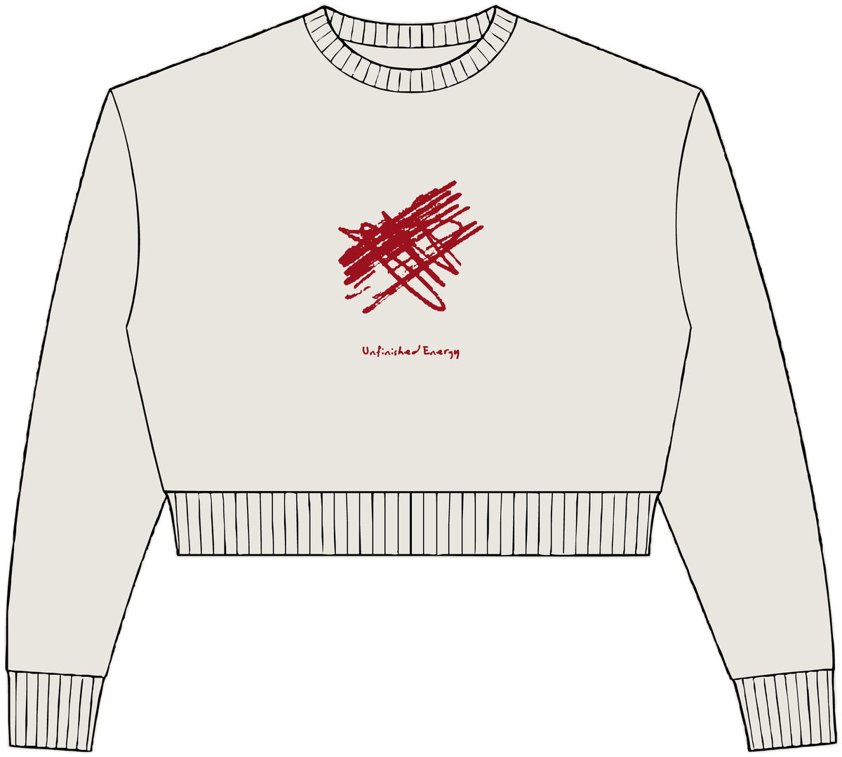 Womens Relaxed Crop Crewneck