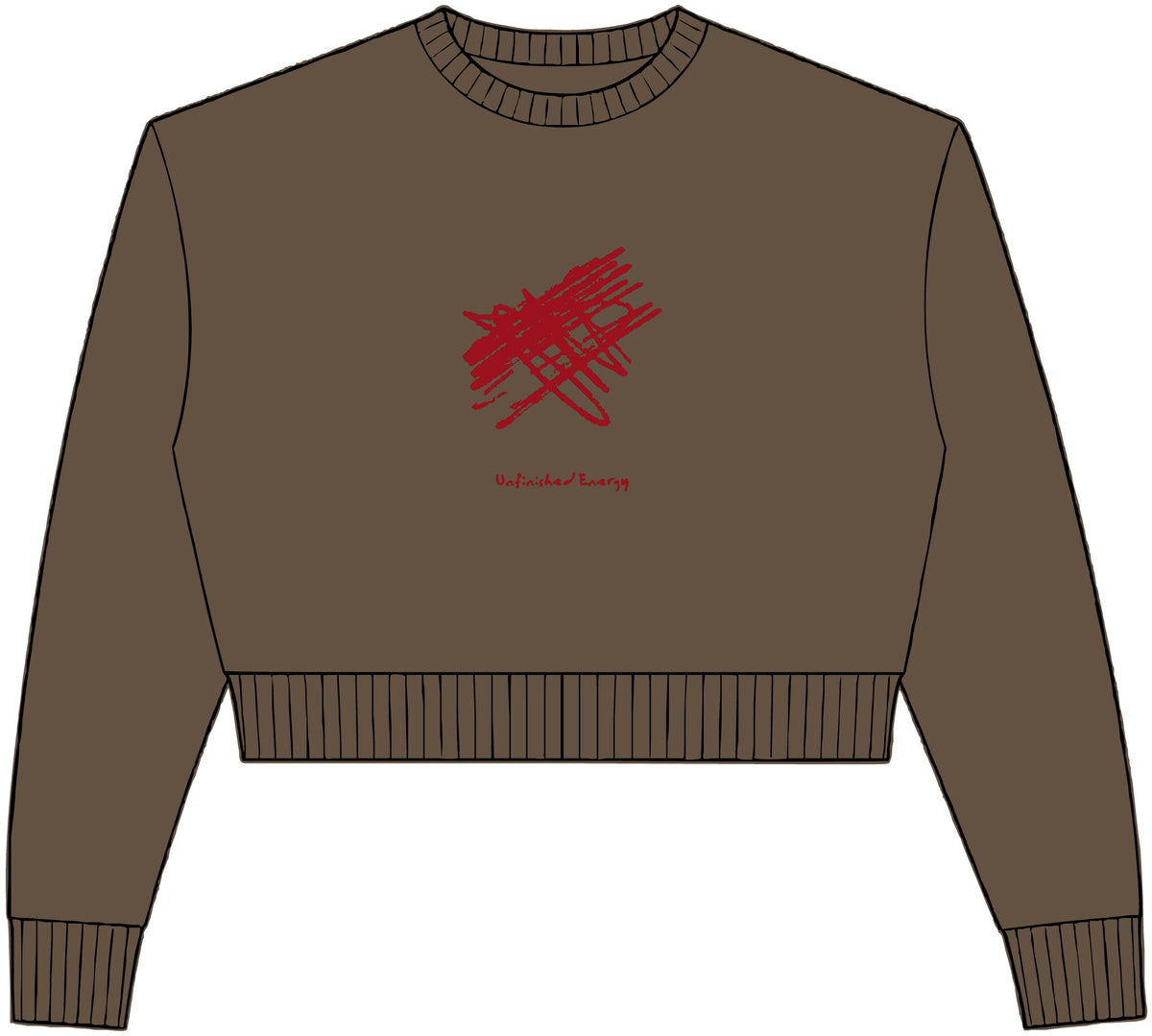 Womens Relaxed Crop Crewneck