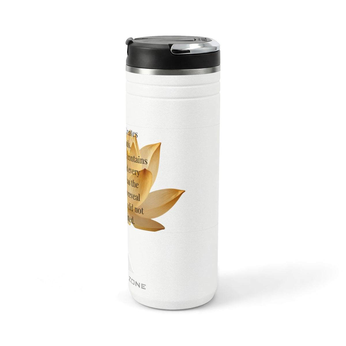 Golden Lotus Inspiration – 24 oz Thermal Straw Tumbler