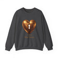 Heart Keyhole Sweatshirt — "Unlock What Matters" Cozy Crewneck