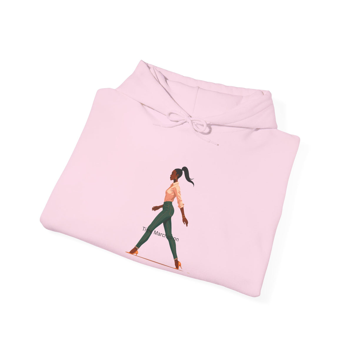 Yoga Pose Hoodie — Minimal Walking Yogi Graphic Sweatshirt