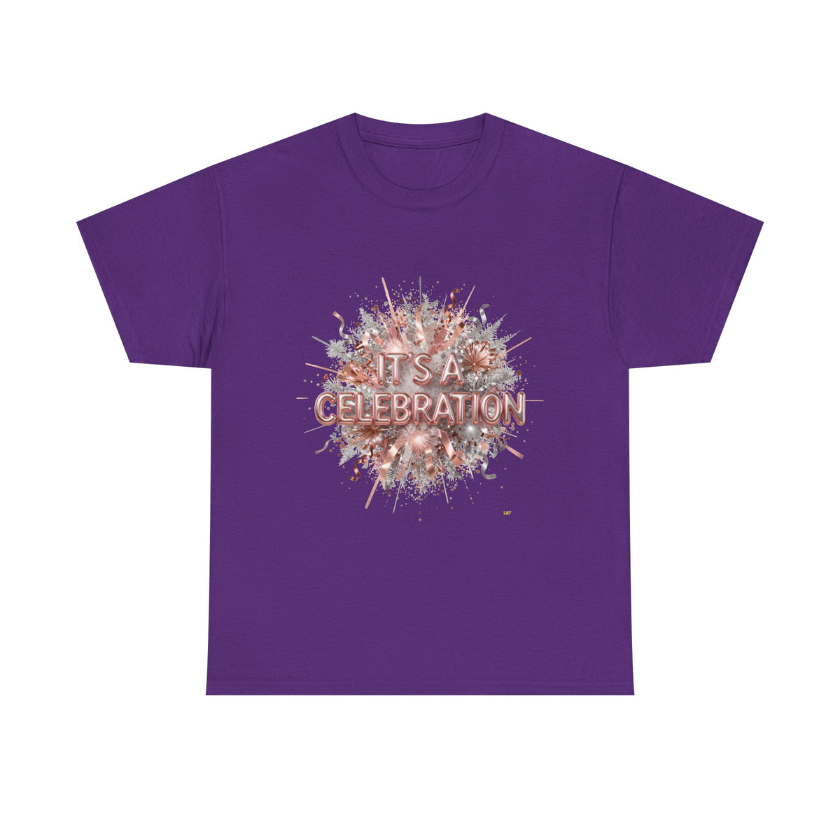 Celebration Floral Burst Tee — "It's a Celebration" Graphic T-Shirt