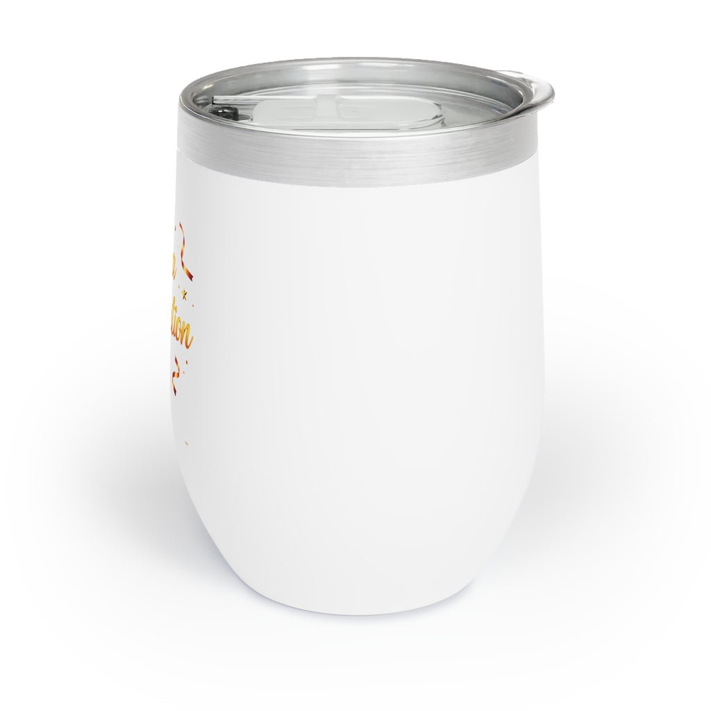 Gold Confetti Celebration – 12 oz Wine Tumbler