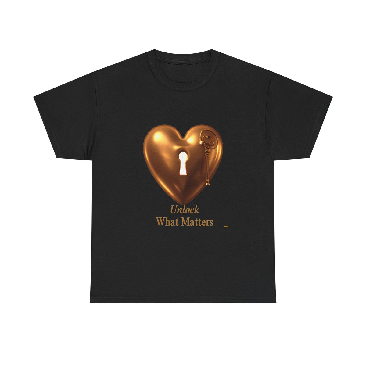 Heart Key T-Shirt — "Unlock What Matters" Inspirational Tee