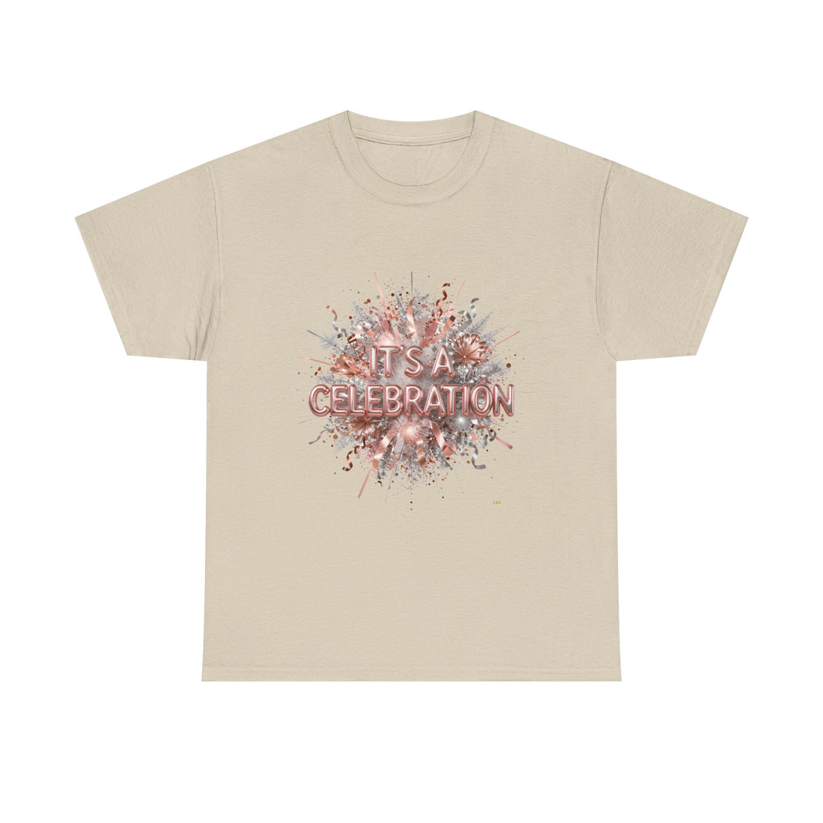 Celebration Floral Burst Tee — "It's a Celebration" Graphic T-Shirt