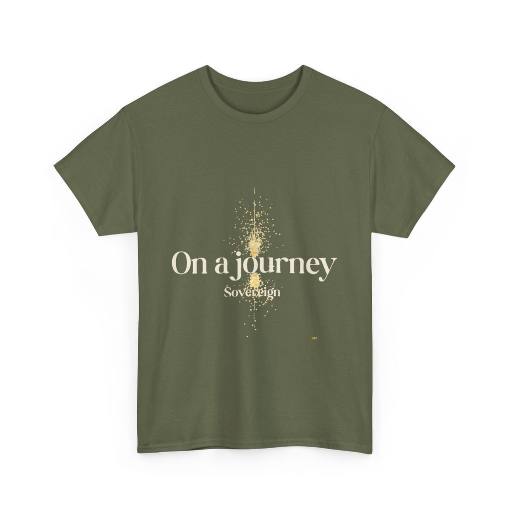 Journey Graphic Tee — "On a Journey" Inspirational White T‑Shirt