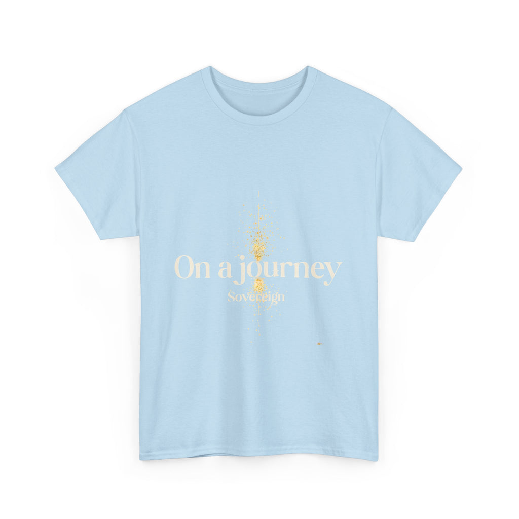 Journey Graphic Tee — "On a Journey" Inspirational White T‑Shirt