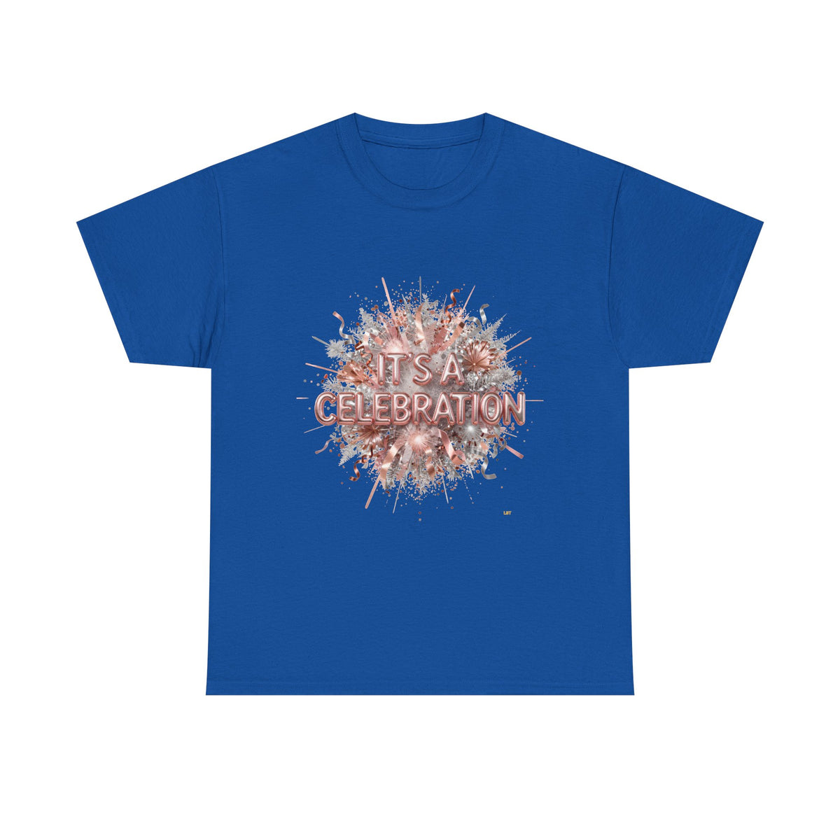 Celebration Floral Burst Tee — "It's a Celebration" Graphic T-Shirt