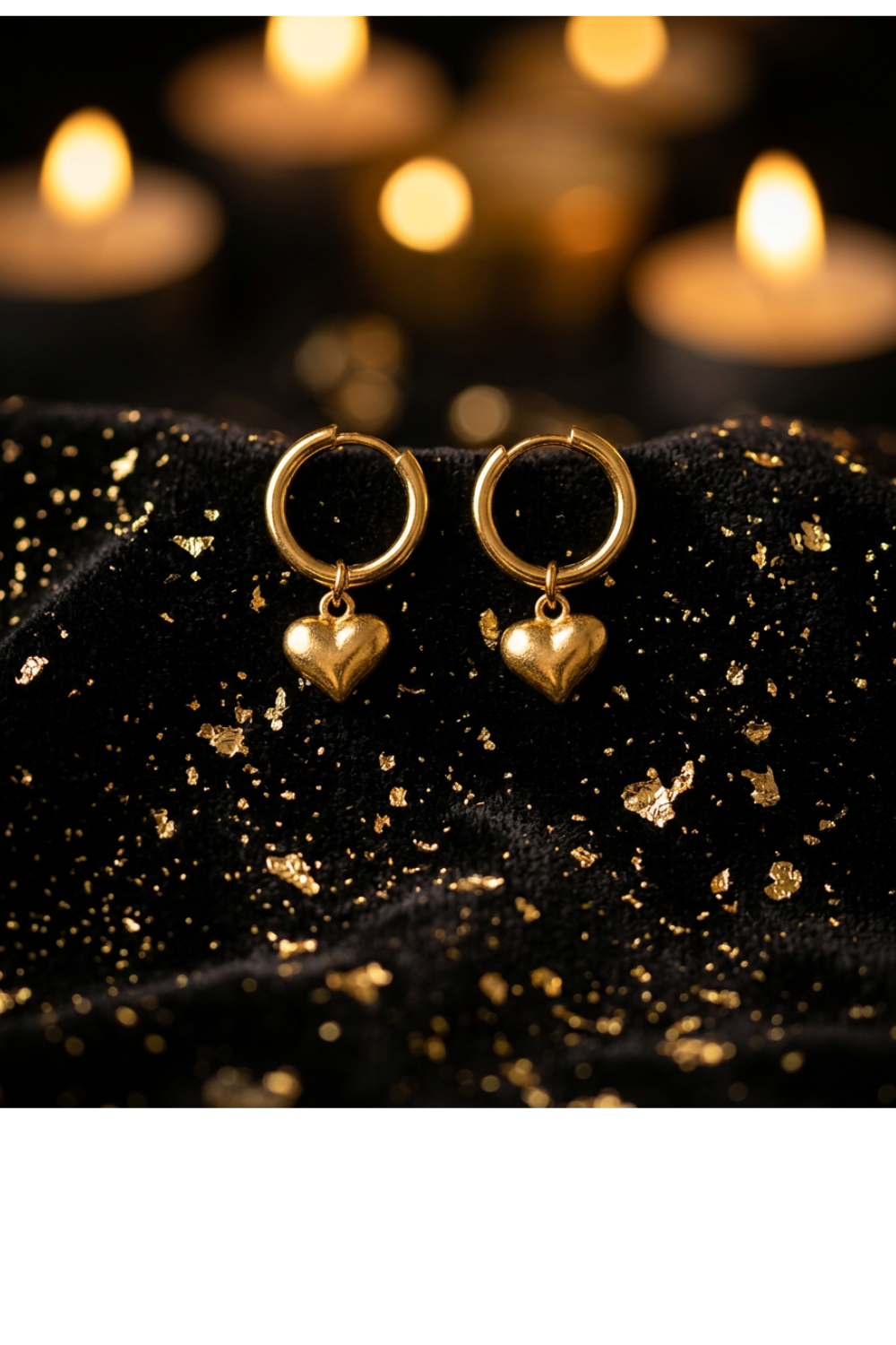 Huggie heart earrings