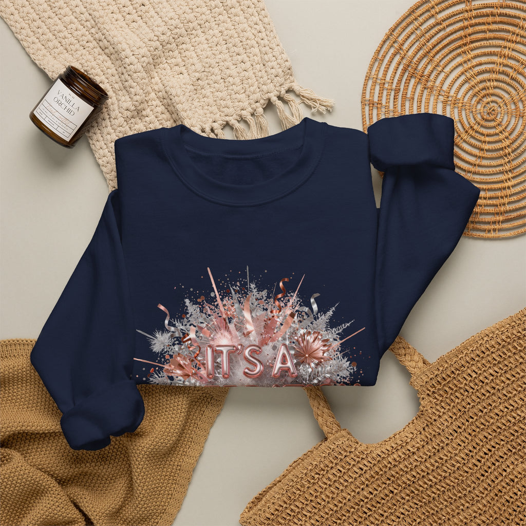 Celebration Burst Crewneck Sweatshirt — "It's a Celebration" Graphic
