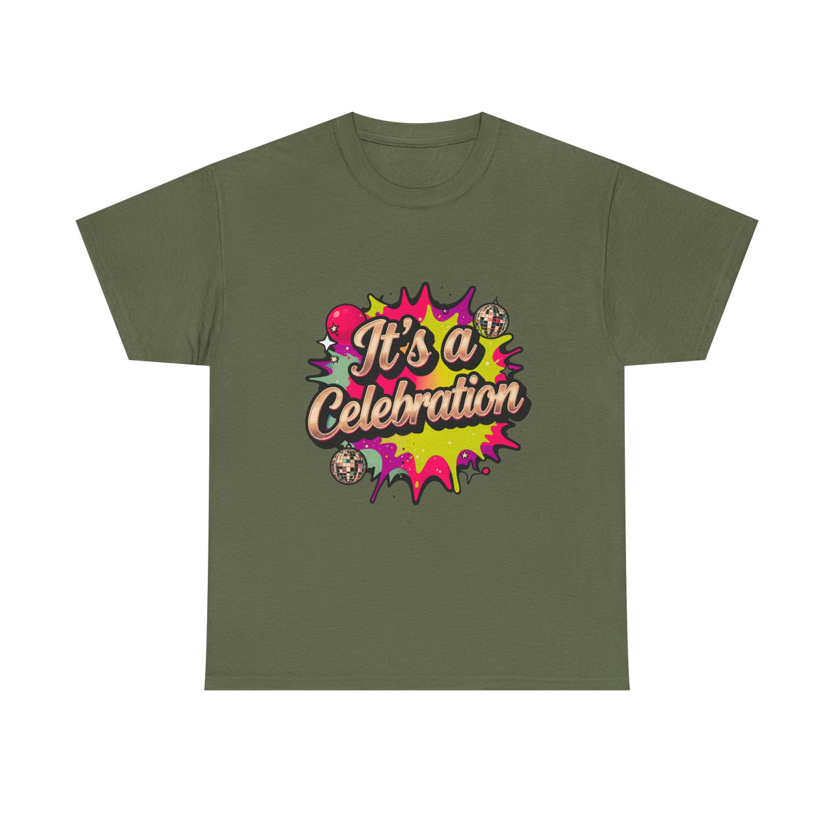 It's a Celebration T-Shirt — Colorful Party Graphic Tee